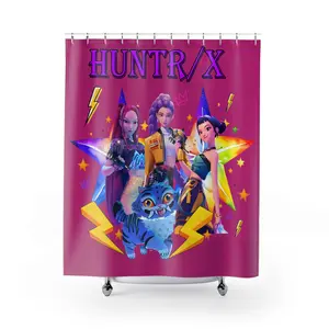 Kpop Shower Curtain - Music Lover Bathroom Decor, Pop Culture Home Accessory, Kpop Fan Gift, Unique Bathroom Art, Idol Group Shower Curtain