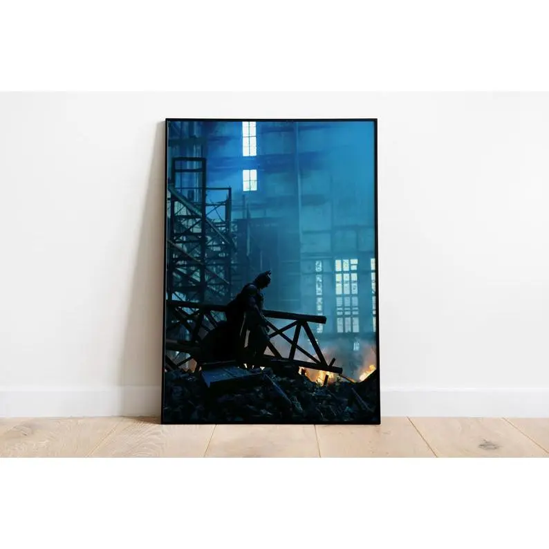 The Dark Knight Minimalist Movie Poster Print | Christopher Nolan Film Art | Premium Matte Paper 200gsm | Cinematic Wall Decor | Gift