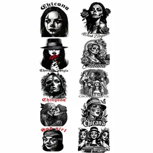 Chicana 2 Halftone Gangsheet  | DTF Heat Transfers | Hot peel | Fast Shipping