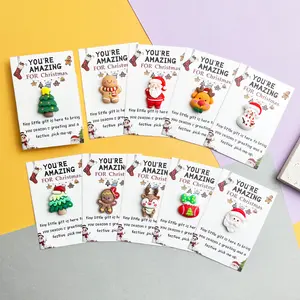 Christmas Series Holiday Pocket Hug Greeting Card 10pcs Pack for Expressing Gratitude & Sending Blessings Ideal for Christmas New Year Festive Greetings