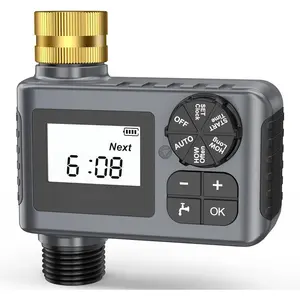 Water Timer for Outdoor Garden Hose, Hose Timer with Rain Delay/Manual Mode, Automatic Drip Irrigation Controller System for Lawn Yard Garden Watering