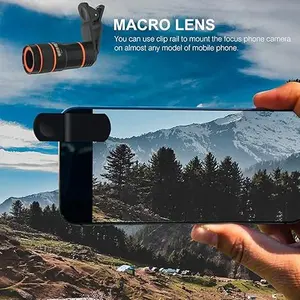 Universal Clip-On HD 8X Optical Zoom Telescope Lens for Cell Phones