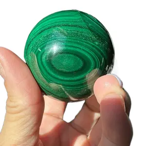 Malachite crystal sphere Home Ornament