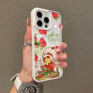 Magnetic Compatible Case for iPhone 17 16 E Pro Max 15 Plus 14 13 12 11 XS XR, Strawberry John 137 Aesthetic Print | Shockproof, Silicone, Lightweight, Scratch Resistant, and Trendy Protection