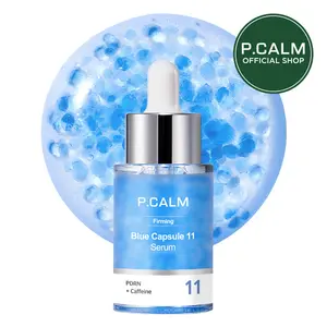 [P.CALM Official] Blue Capsule 11 Serum – PDRN & Caffeine for Intense Moisture, Plumping Effect, Elasticity, and Radiant Skin, Korean PDRN Serum (30ml / 1.01 fl.oz)