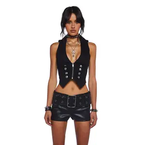 Disturbing The Peace Cropped Vest