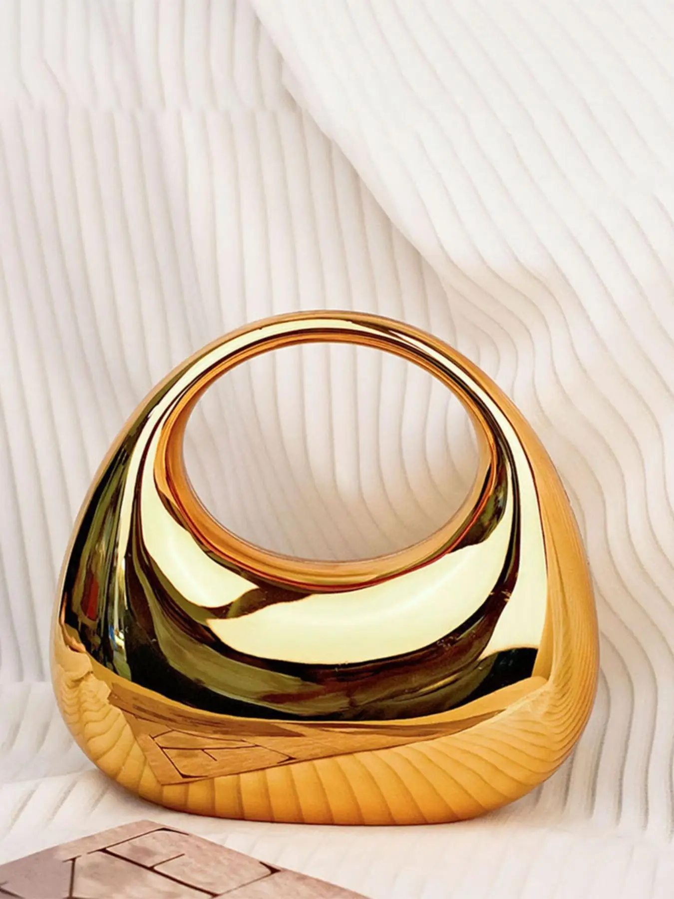 Women's Elegant Fashion Exquisite Evening Bag, Metal Handheld Bag, New Banquet Elegant Fashion Exquisite Wallet