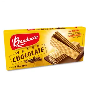 Bauducco Chocolate Wafers - Crispy Wafer Cookies With 3 Delicious, Indulgent, Decadent Layers of Chocolate Flavored Cream - Delicious Sweet Snack or Desert - 5.0 oz (Pack of 1)
