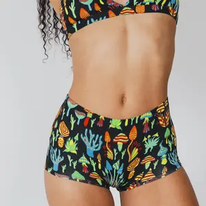 The Super Shroom | Shinesty Neon Mushrooms Modal Boyshort Underwear