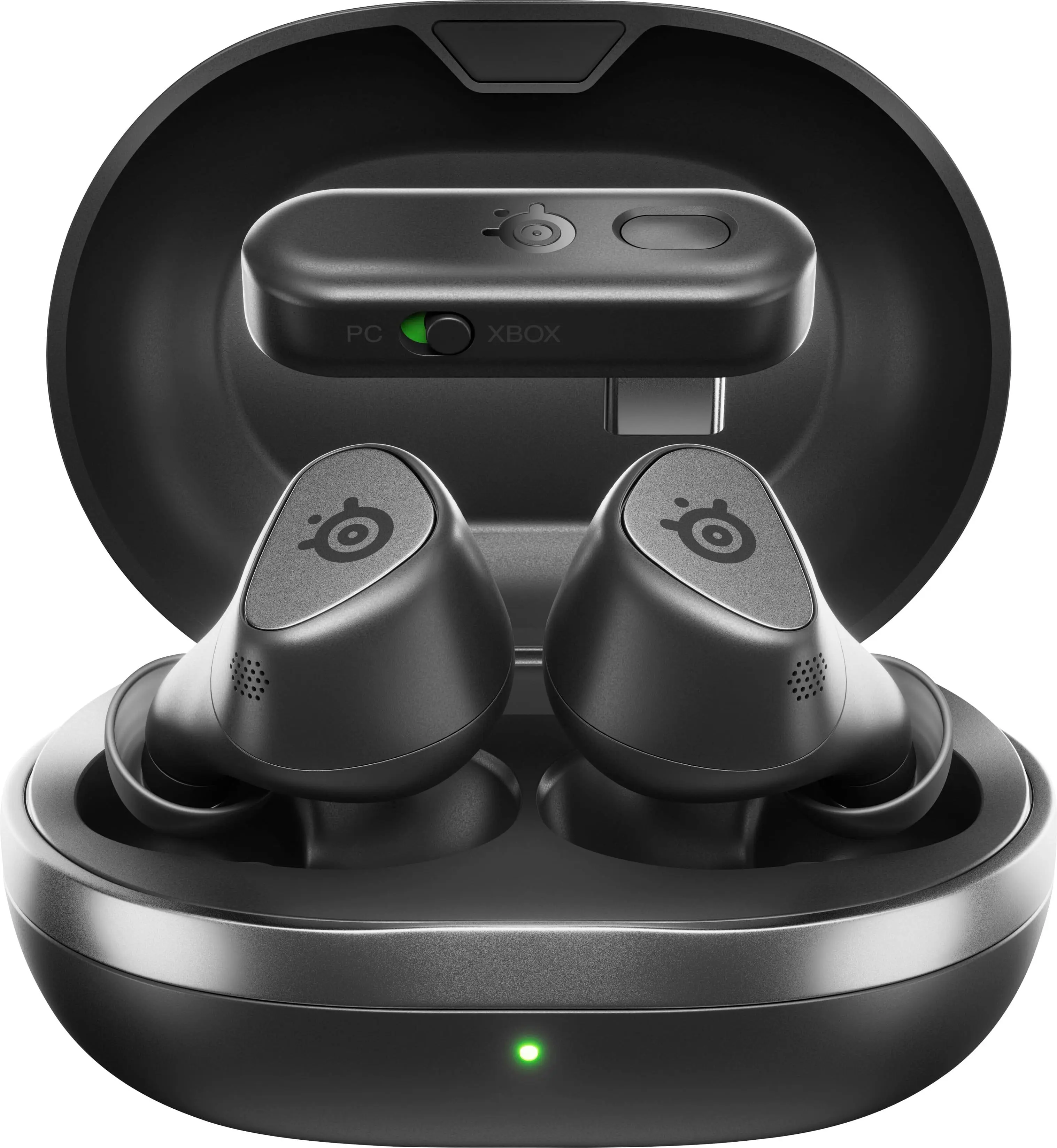 SteelSeries - Arctis GameBuds True Wireless In-Ear Gaming Buds - 2.4GHzBluetooth for XBOX One, XBOX XS, PS5PS4, PC, SwitchSwitch 2 - Black