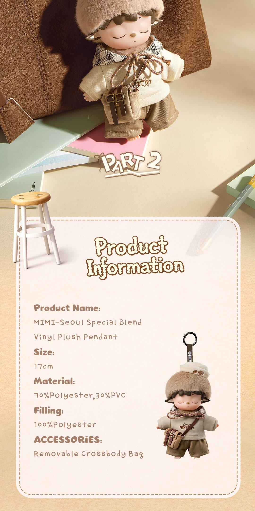 Heyone MIMI-Seoul Special Blend- Korea Exclusive Vinyl Plush  Special Figure Cute Figures Birthday Gifts Desktop Ornament Collectible Toys