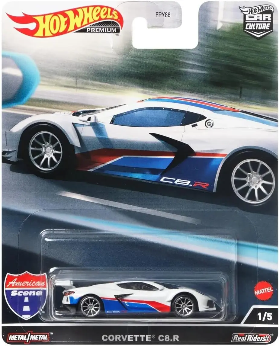 Hot Wheels Car Culture American Scene Series Chevy Corvette C8.R Diecast Model Car HCK03