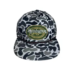 REMINGTON Camo Hunting Trucker Hat  Classic Waterfowl & Outdoors Embroidered Snapback Cap for Men & Women