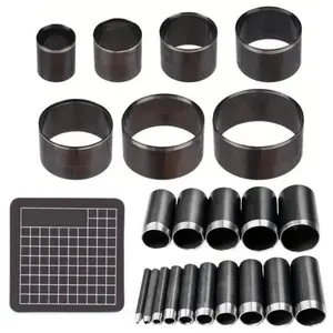 23 pcs Leather Circle Cutter Tool Set High Carbon Steel Round Cutting Dies Hole Punch Tool for DIY Leather Crafts