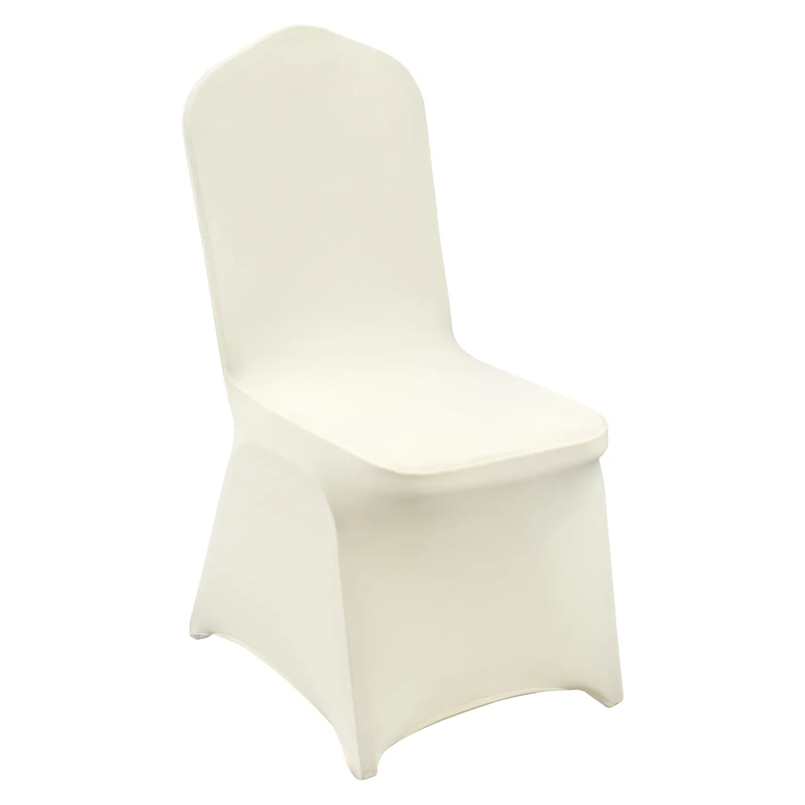 【summerfinds】VEVOR 100PCS Ivory White Stretch Spandex Folding Chair Covers Set - Universal Fitted Slipcover, Wrinkle-Resistant, Stain-Resistant, Removable, Washable, Elastic for Wedding, Banquet Party Chair Slipcover Needs, Party Chair Covers