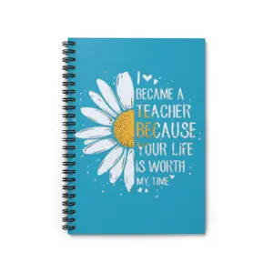 Motivational Teacher Notebook, Spiral Notebook, Teacher Appreciation Gift, Classroom Supplies, Back to School, Ruled Writing Journal