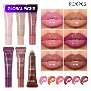 Long-Lasting Lip Gloss, Moisturizing Hydrating Nourishing Glossy Lip Glaze Stick, Plumping Effect Lip Oil Lipstick for Women & Girls, Makeup