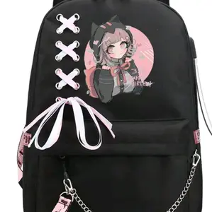 Large anime backpack with USB and headphones jack