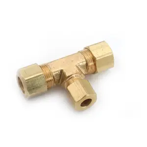 3/8  OD Brass Compression Tee