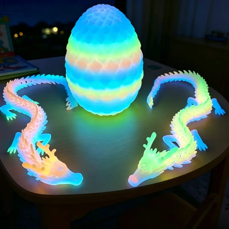 Night-Shining Rainbow Dragon Egg - Creative Party Gift for Car Accessories, Home Decor