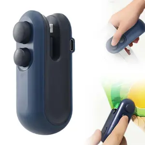 Mini Sealing Machine and Cutter, Upgraded Handheld Type-C Rechargeable Sealer, Portable Vacuum Sealer for Sealing and Cutting