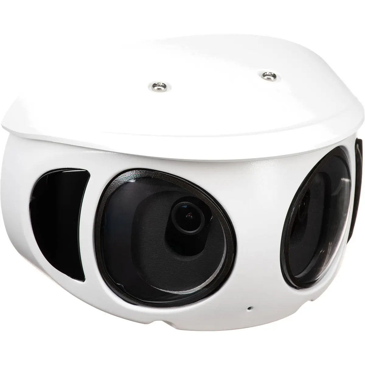 Vivotek V-Series MS9390-EHV-V2 8MP AI Outdoor Multi-Sensor Panoramic Security Camera with Night Vision, Stream Capability, White