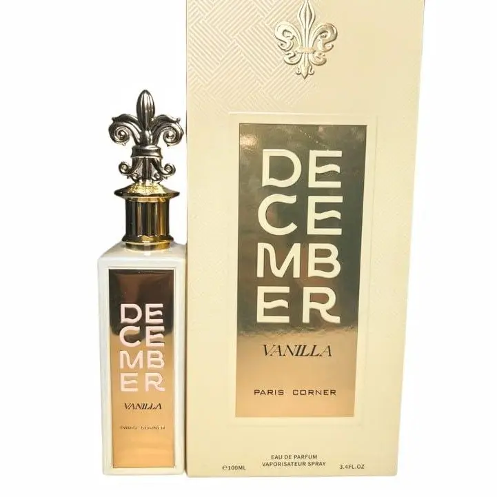 Paris Corner DECEMBER VANILLE EDP 2.7 Fl Oz Unisex Long Lasting Scent Fragrance Perfumes