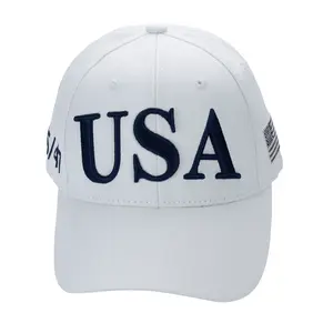USA Premium Cotton Twill Patriot Cap – American Flag Dad Hat, Embroidered Hat