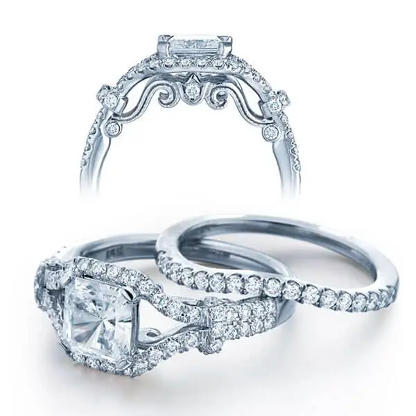 Halo U-Pave Verragio Insignia Engagement Ring