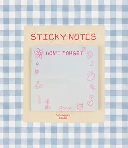 Don't Forget To Doodle Sticky Notes 3" x 3" 50 pages, adhesive