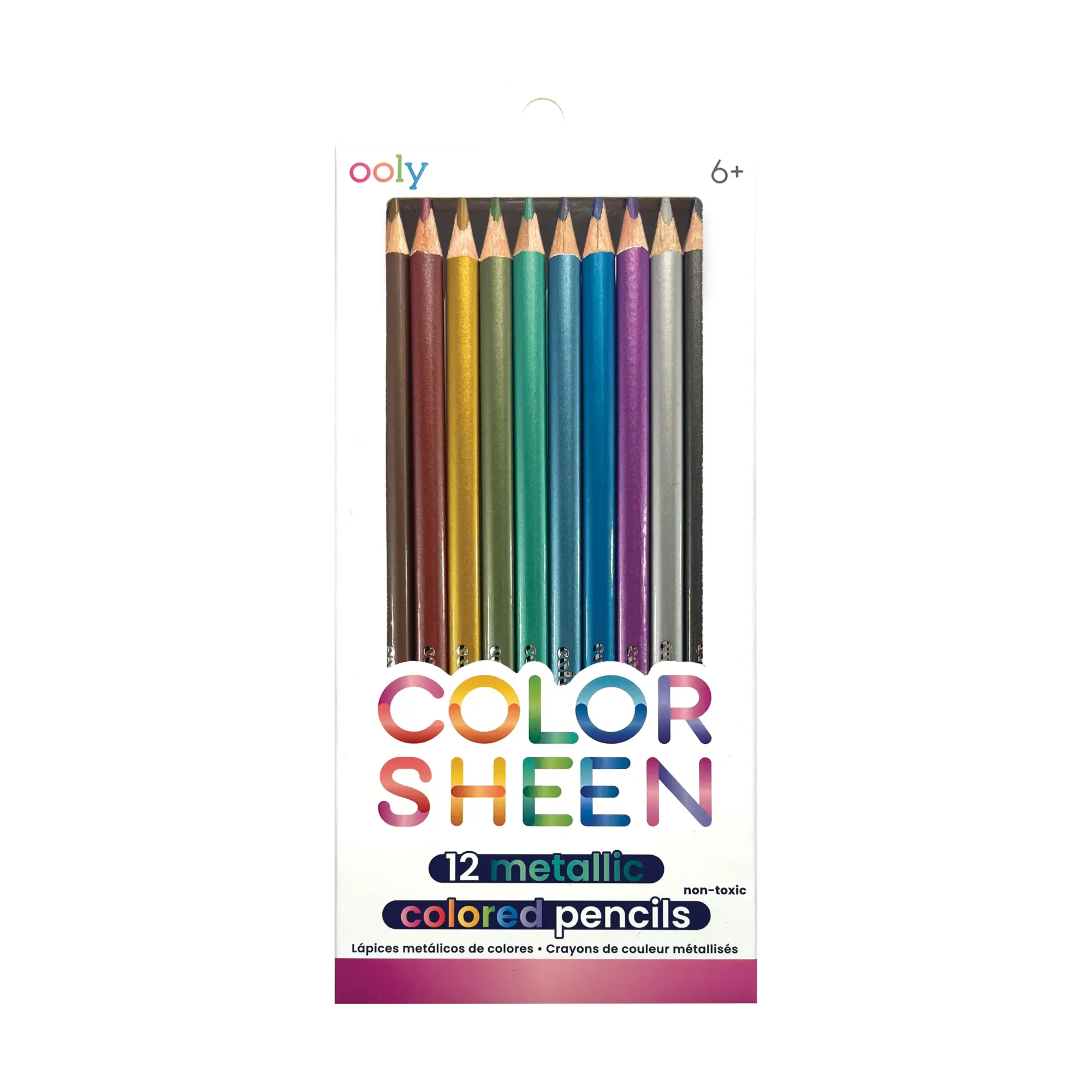Color Sheen Metallic Colored Pencils - Set of 12