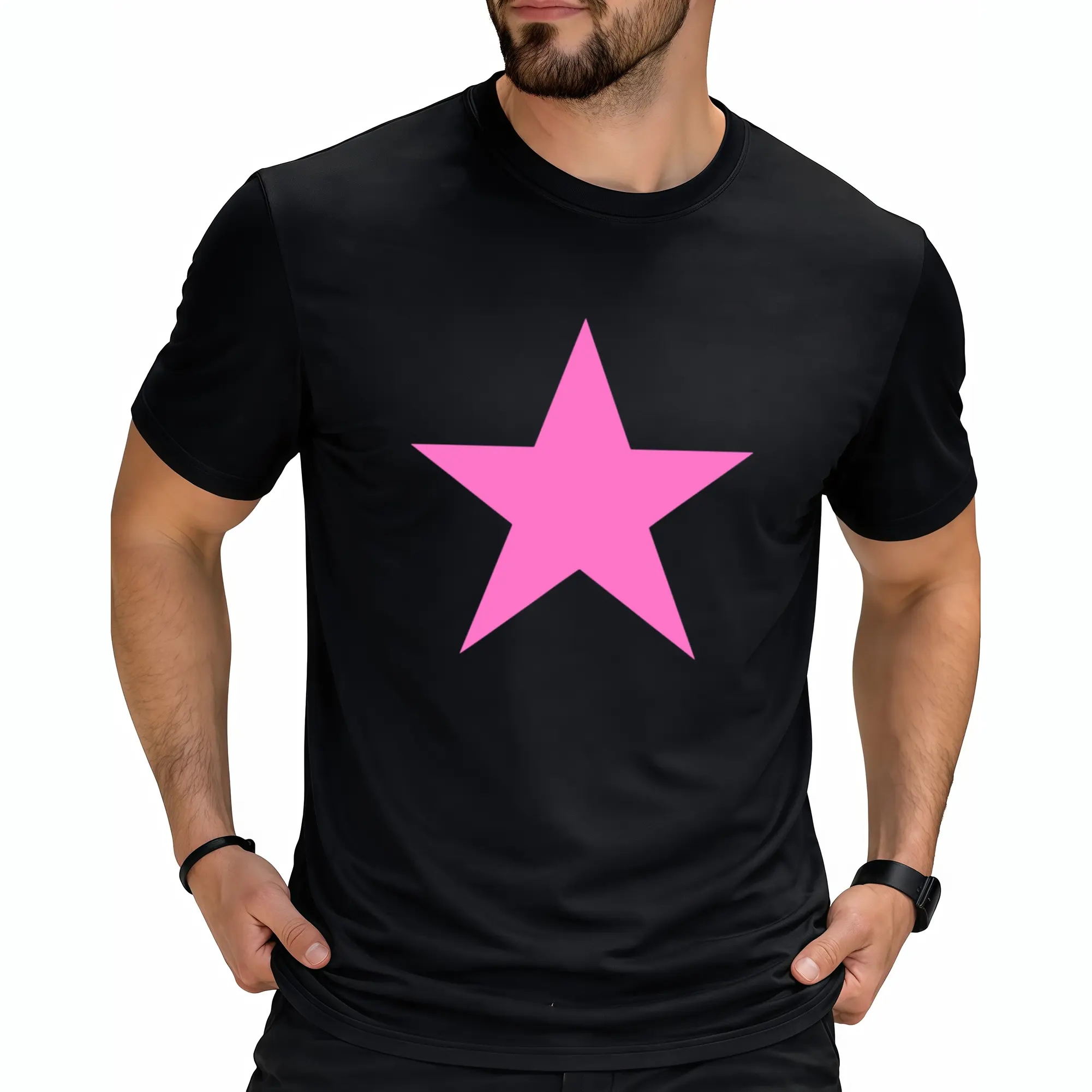 Y2K Star on Front Mcbling Aesthetic 2000S 90S T-Shirt