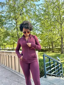 DEMI Yoga Jacket- Cassis