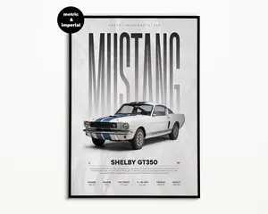 Shelby Mustang Poster unframed  | Shelby Poster unframed  | | Hyper Car Poster unframed  | Super Car Print | Art Print | Poster unframed  | Home Decor | Wall Decor