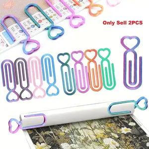 Heart Pattern Diamond Painting Cloth Clips, Multi-Color Options, High Quality DIY Friendly Craft Supplies, Crafting Tools, Multifunctional Office Storage Organizer