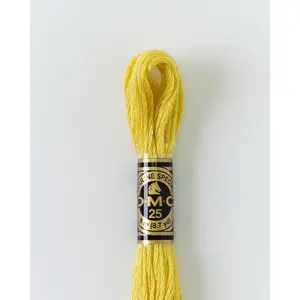 DMC Embroidery Stranded Thread - Six-Strand Embroidery Floss - 17 - Maize