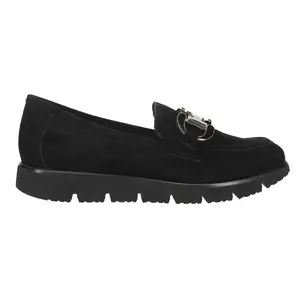 VANELi Womens Jards Slip On Lug Sole Loafers Casual - Black