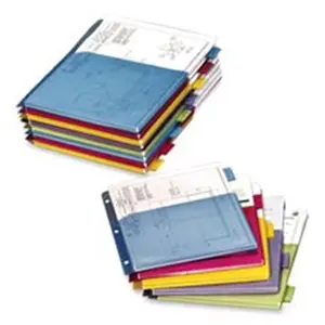 212 MAIN 5-Tab Expanding Pocket Dividers, 11in x 8.50in Multicolor, Office Accessories, Expanding File, Large Tabs Paper Organizer