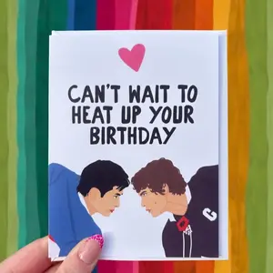 Heated Rivalry Inspired Birthday Card, Hockey Heated Birthday Card / funny bday card / gift for boyfriend girlfriend husband wife friend