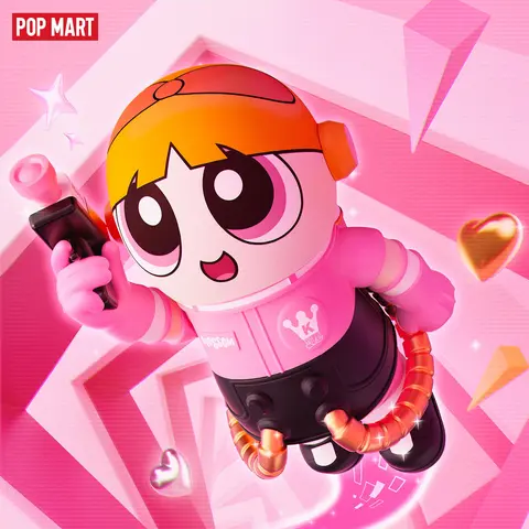 POP MART MEGA SPACE MOLLY 400%+100% THE POWERPUFF GIRLS-Blossom