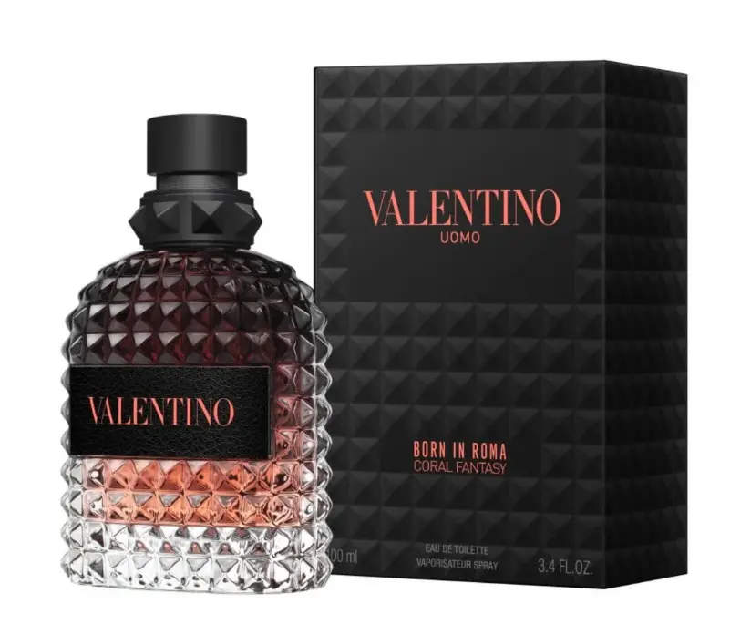 Valentino Uomo Born In Roma Coral Fantasy Eau De Toilette EDT Spray for Men 3.4 oz / 100 mL
