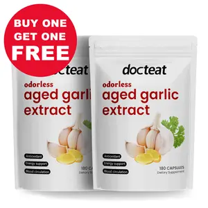 Odorless Aged Garlic Extract Softgels – Supports Immune & Heart Health, Boosts Energy & Antioxidant Power, Non-GMO & Gluten-Free Herbal Supplement