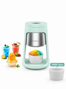 Crownful- Ice Shaving Machine- Kitchen Utensil for Perfectly Shaved Ice- Smoothies & Frozen Drinks – with 2 Ice Cups, Easy to DIY, Perfect Ice Crushing Kitchen Appliance for Home Use
