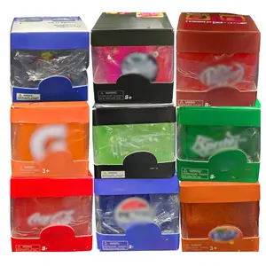 Cube Squishy Squishies of drinks beverages soda coffee for stress relief fidget toy