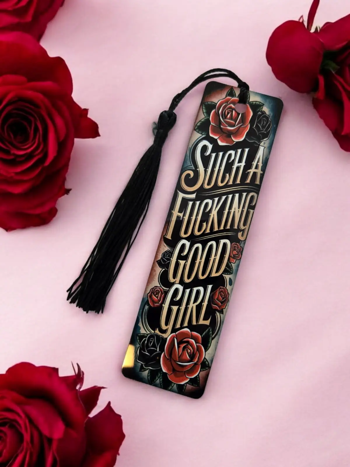 Dark Romance Metal Bookmark - Good Girl