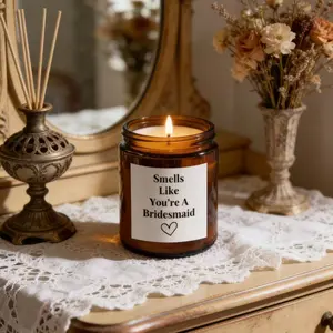 Bridesmaid Marriage Proposal Stickers, Wedding Gift Candle Labels, Decorative Candles, Valentines Day & Anniversary Decorations, Best Friend Gifts