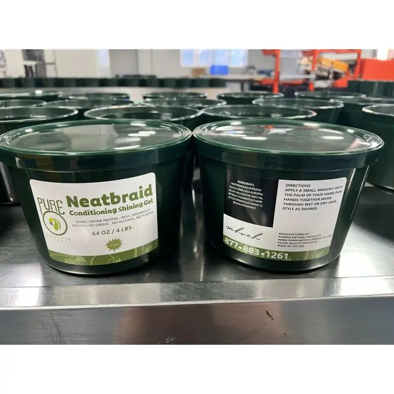 Pure Neatbraid Conditioning Shining Gel 64 oz 4 lbs for Hair Care and Styling