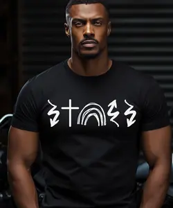 Powerful Faith Tee He Came Died Rose Ascended Is Coming - Stylish Black T Shirt with Inspirational Christian Message