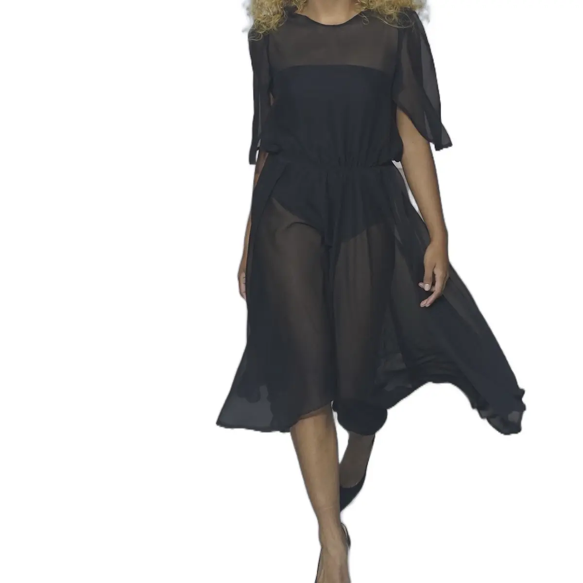 Allison Sheer chiffon dress