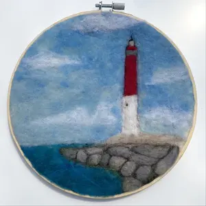 DIY Ol' Barney Lighthouse Needle Felting Kit by Sara Setzer Feltworks